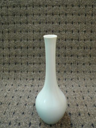 Vintage Gumps Japan Celadon Green Porcelain Bud Vase San Francisco 10 " Tall
