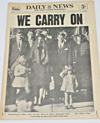The York Daily News Iconic Image We Carry On November 26 1963 Jfk Funeral