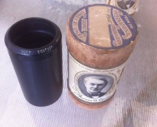Edison Cylinder Record With Australian Edison Company Label And Dealers Lid 2