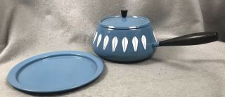 Cathrineholm Lotus Fondue Pot And Under - Plate No Stand Mid Century Modern
