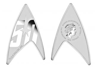 2016 Star Trek 50th Anniversary 1oz.  999 Silver Delta Coin $1