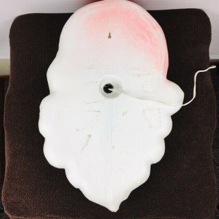 Vintage Union Product Santa Head Face Blow Mold Plastic Wall Hanging Lighted 104 7