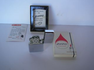 Rare Vintage Zippo Lighter Yellow Pages Advertising W/ Box 4