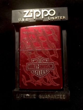 Zippo Lighter - Harley Davidson - H - D Barbed Wire Facade Bar And Shield - 24022