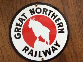 Great Northern Railway Railroad R&r Transportation Vintage Train Metal Sign
