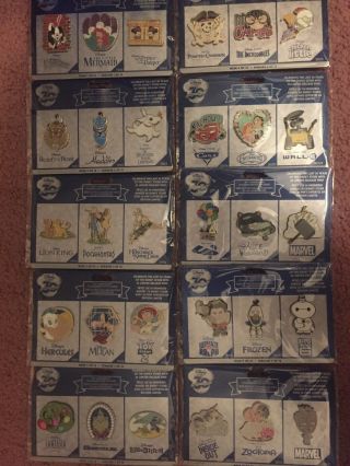 Disney Store 30th Anniversary Commemorative Pin Series Complete Limited Edition
