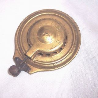 Gold Color Columbia Disc Phonograph Reproducer