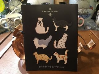Rare And Minty Martha Stewart By Mail Cats Bonne Copper Cookie Cutters