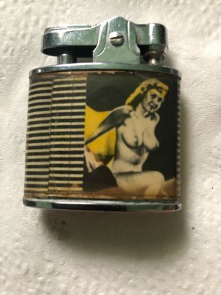 Vintage 1950s Pinup Girls Lighter Made In Japan