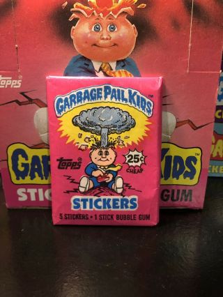 1985 Garbage Pail Kids 1st Series Wax Pack Os1 Gpk.  25c Nm/mt