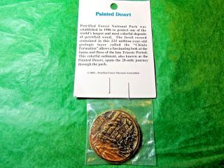 Painted Desert At Petrified Forest National Park Arizona Coin Medallion (153)