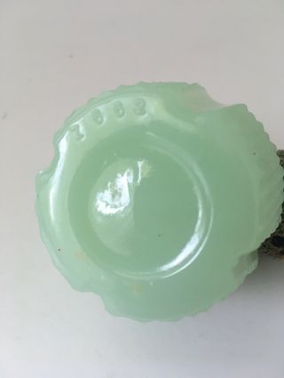 Vintage Jadeite Green Perfume Bottle with Atomizer 2