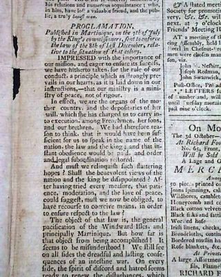 & Rare 18th Century Philadelphia Pa Pennsylvania 1791 Old Newspaper
