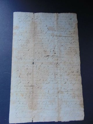 C.  1780 Antique Revolutionary War Era Manuscript Deed Mansfield Massachusetts