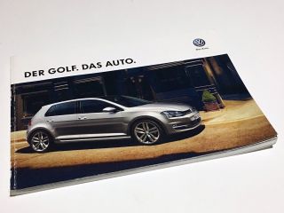 Volkswagen Golf Mk7 Redesign Launch Brochure - German - May 2013