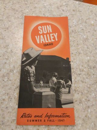 Sun Valley,  Idaho Brochure / 1947 / Summer & Fall
