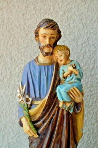 Saint St.  Joseph Infant Jesus Catholic Religious Statue 12.  5 " Italy