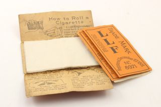 Vintage Antique Cigarette Rolling Papers - Riz La,  Llf Trademark Usa - France