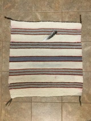 Navajo Saddle Blanket Wool Native American Hand Made Southwestern Mexico