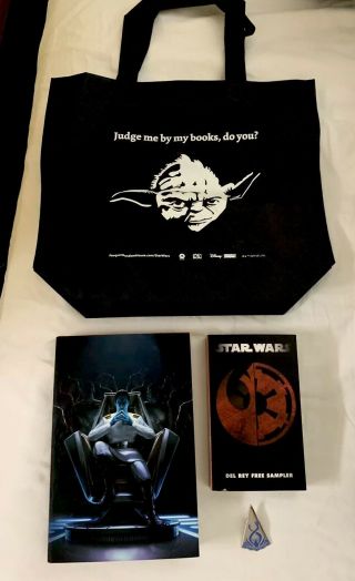 Sdcc 2019 Exclusive - Star Wars - Signed Thrawn: Treason Hardcover & Pin & Tote