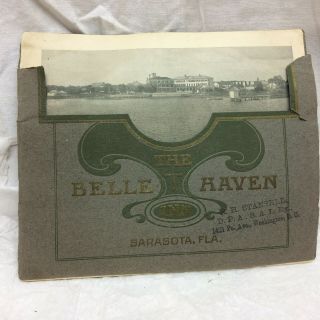 Vintage Advertising Booklet The Belle Haven Inn Sarasota Fl Pictures