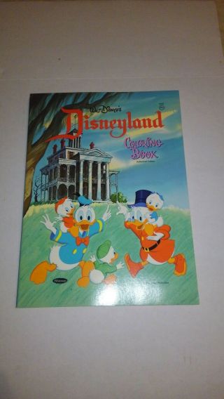 Rare Disneyland 1969 Vintage Haunted Mansion Coloring Book 1066