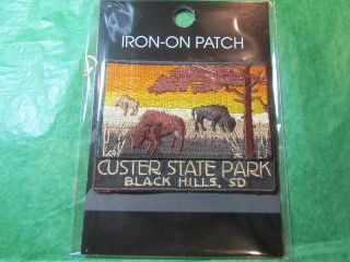 Custer State Park Black Hills S Dakota Embroidered Patch Travel Souvenir (p29