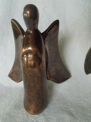 Nambe Nativity Angel Bronze Color Todd Weber Designer 2011 Mt0324 7 1/2 " Tall