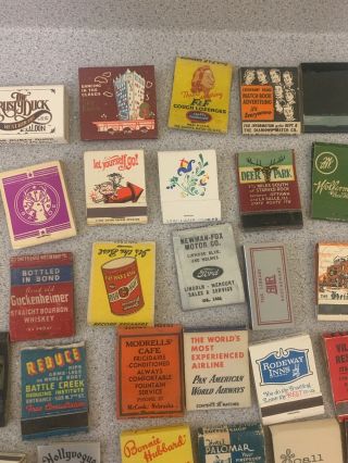 100,  Vintage Matchbooks (War Advertisement,  Automobilia,  Whiskey,  Playboy,  Etc 3