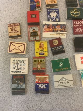 100,  Vintage Matchbooks (War Advertisement,  Automobilia,  Whiskey,  Playboy,  Etc 8