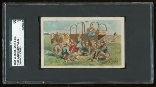 1888 N105 Cowboy Scenes " A Noonday Meal " Sgc 60 Ex 9007866 - 097