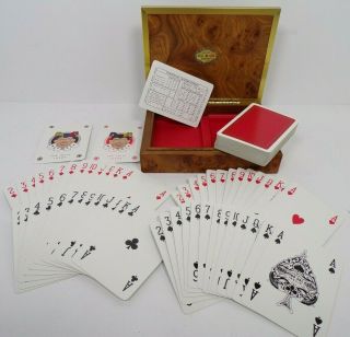 Sheraton Hotels In Italy Playing Cards - Carte Dal Negro Treviso Italia Wood Box