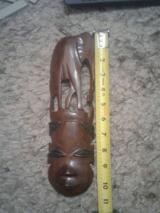 Wood African Tribal Mask Hand Carved In Kenya Wooden African Art Home Decor