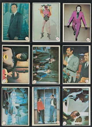 1966 Topps Batman Bat Laffs Trading Card Set Of 55 Cards Printed In Canada - Ex