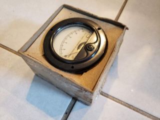 Vintage Sangamo Weston Volt Dc Meter Dial Gauge Model 301 Steampunk 0 - 10