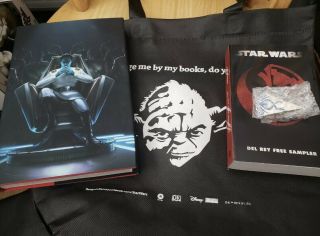 Sdcc 2019 Del Rey Star Wars: Thrawn Treason Hardcover Book W/ Enamel Pin & Tote