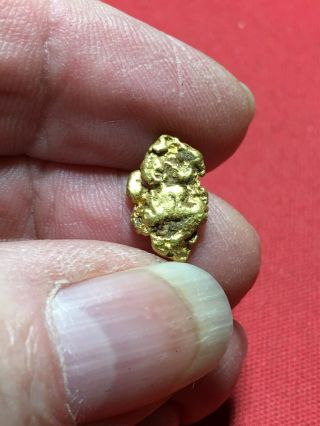 Natural Gold Nugget Specimen With Quartz Rock Bullion From Oregon 1.  79 Gram A56