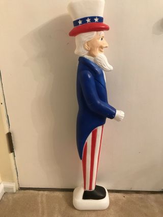Vintage Don Featherstone Uncle Sam Blow Mold Blowmold Patriotic 4th July Union