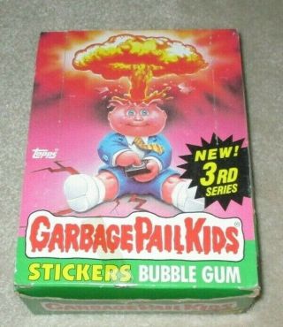 1986 Garbage Pail Kids 3rd Series - W/ 48 Packs Box Is Taped Shut