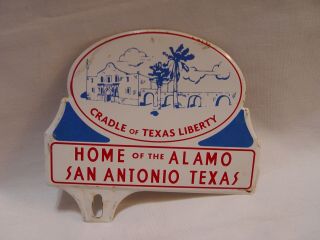 San Antonio Texas Home Of The Alamo Cradle Of Liberty License Plate Topper