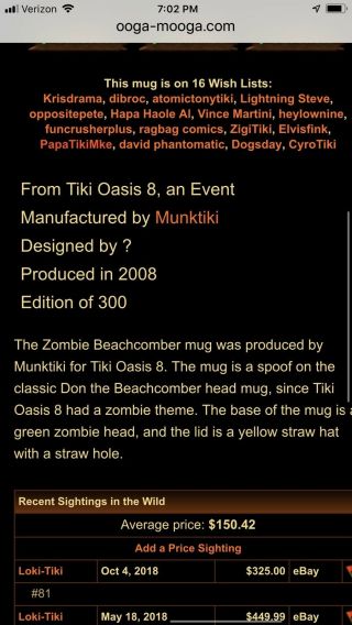Tiki Oasis 8 Zombie Beach Comber Munktiki 5