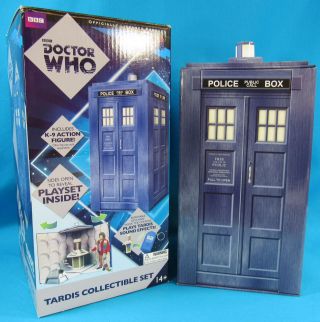 Bif Bang Pow Bbc Doctor Who Tardis Collectible Set 4th Doctor Complete W/ Box