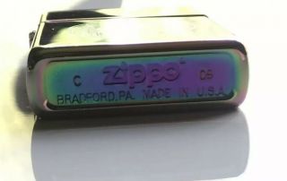 Zippo San Francisco Bridge Rainbow Brass Vintage Collector ' s Lighter 2009 4