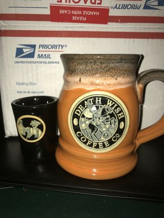 2015 Death Wish Coffee,  Headless Horseman Mug & Shot Glass