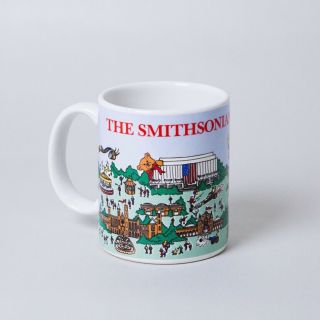 90s Vintage Smithsonian Institute Museum Souvenir Ceramic Coffee Mug Made In Usa