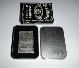 Zippo lighter Jack Daniels Tennessee Whiskey Old No.  7 emblem Made in USA 2
