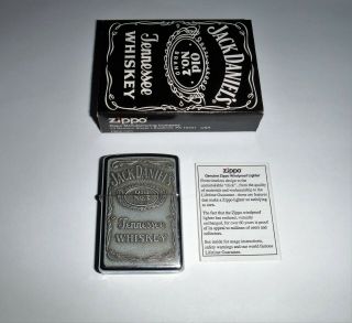 Zippo lighter Jack Daniels Tennessee Whiskey Old No.  7 emblem Made in USA 3