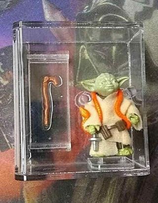 Graded 85 1980 Yoda Orange Snake: The Empire Strikes Back Action Figure