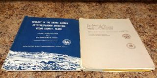 2 Professional Geology Papers Prepared For Nasa Paper 599 - H And 1042