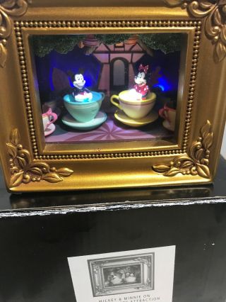 Disney Olszewski Gallery Of Light Mickey & Minnie Mouse Mad Tea Cups Party